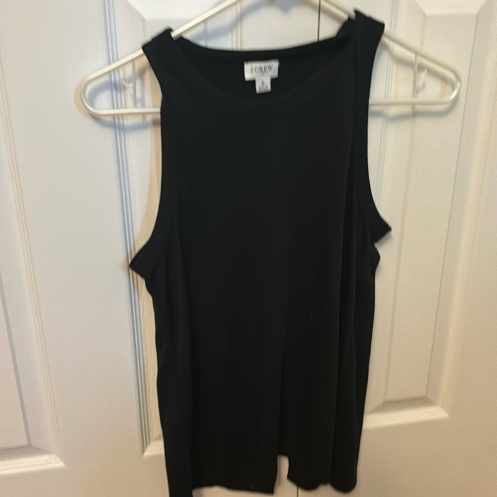 JCrew Black Open Back Tank Small